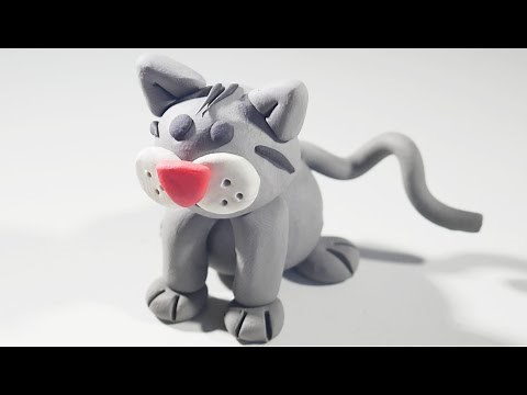 How to Make a Clay Cat 🐱 | Quick and Easy Step-by-Step Guide | and Plasticine Tutorial