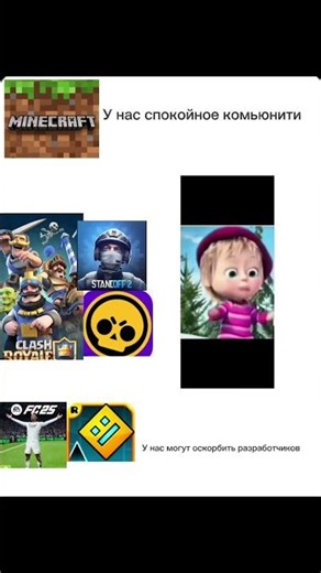 доброе комьюнити #бравлстарс #стендик #майнкрафт #клэшрояль #фифа