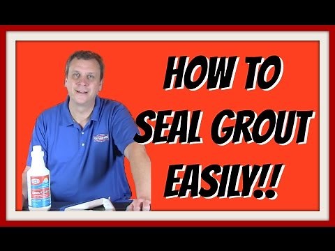 How To Seal Your Grout Without Getting On Your Hands And Knees!!