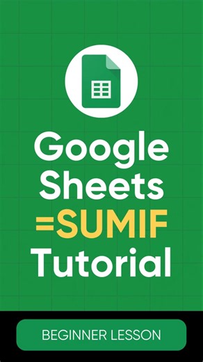 How to SUMIF in Google Sheets (Quick Tutorial)