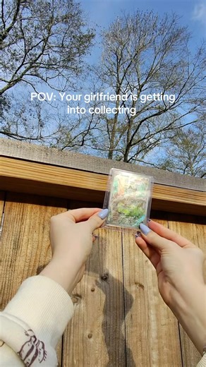 Her first card for her personal collection #pokemoncards #pokemontcg #shorts #packopening #pov