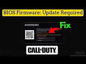 your pc does not meet security requirements for call of duty bios firmware update required
