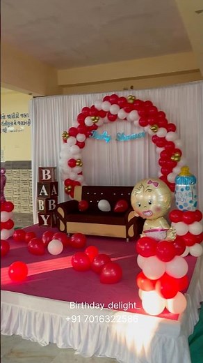 Babyshowers | baby shower stage decoration with bangles |