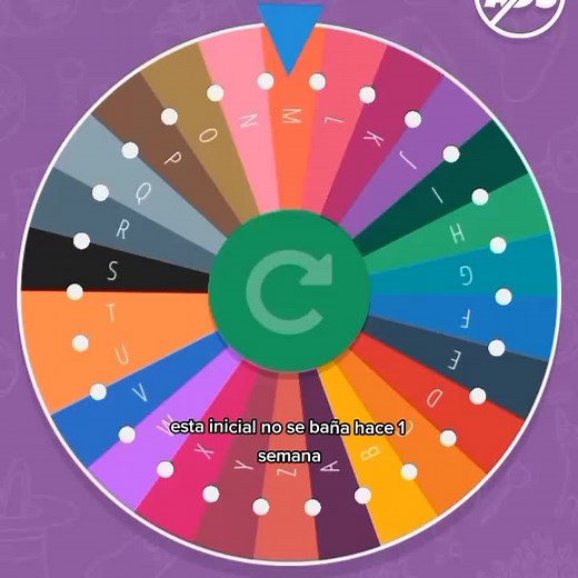 Colorful Spinning Alphabet Wheel for Fun Decisions