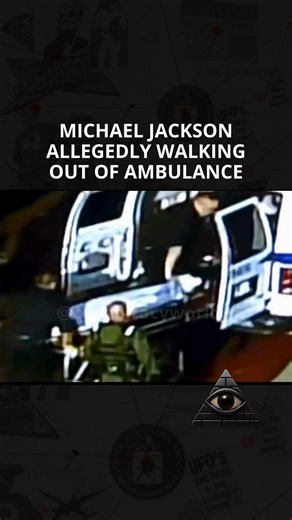 CONSPIRACY WORLD 👁️🇺🇸 on Instagram: "🚑 Michael Jackson Allegedly Walking Out of the Ambulance 👁️🛑 Footage leaked just hours after his reported death shows a man stepping out of the same ambulance used to transport him — same height, same build, same movements. No paramedics react. No media coverage followed. It was online for minutes before being completely wiped. Did the King of Pop really die… or did he escape? 📖 Watch the banned footage — link in my profile before it’s erased again. ⬇️