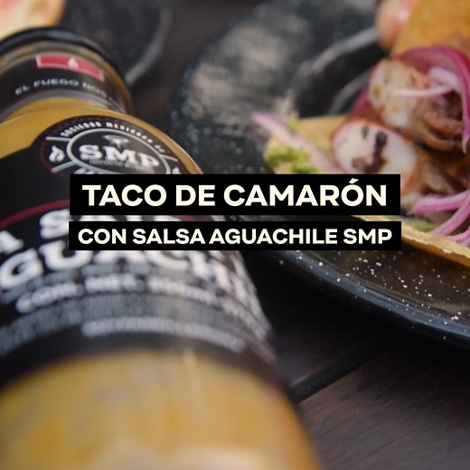 Taco de camarón con la Salsa de Aguachile SMP🦐🔥 ¡Provecho raza! Consigue la Salsa de Aguachile SMP en: https://bit.ly/3vSIJiQ #elfuegonosune #cuaresma | Sociedad Mexicana de Parrilleros