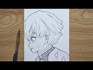 How to draw Zenitsu ( side view ) | Zenitsu Agastuma step by step | Easy tutorial for beginners
