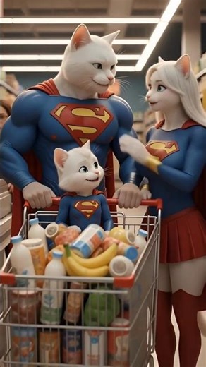 Baby’s First Supermarket Sweep ✨ #viral #trending #superhero