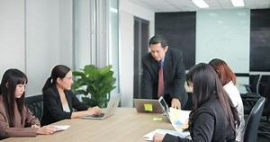 Angry Asian Boss Yelling Colleagues During Stock Footage Video (100% Royalty-free) 1087430147 | Shutterstock