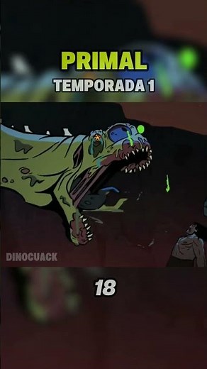 Parte 18 😨 El Dinosaurio zombie ataca más fuerte💀 #resumen @Dinocuak #16 #Primal