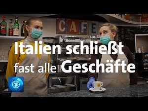 Corona-Virus: Italien schließt fast alle Geschäfte