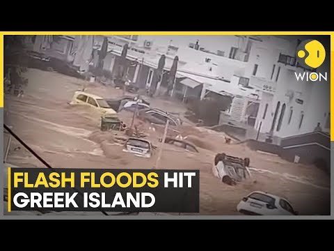 Powerful Storm Brings Flooding To Greek Islands Paros And Mykonos | World News | WION