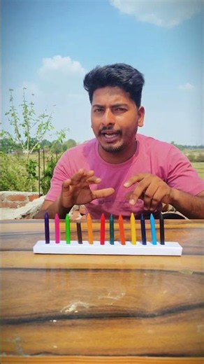 Wax crayon 🖍️ melting test #experiment #megazone #waxcrayons