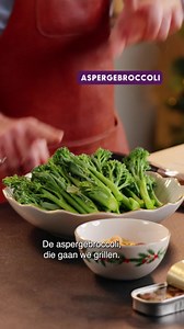 Spectaculair makkelijk  Hugo - Aspergebroccoli met ansjovis-pistachecrème