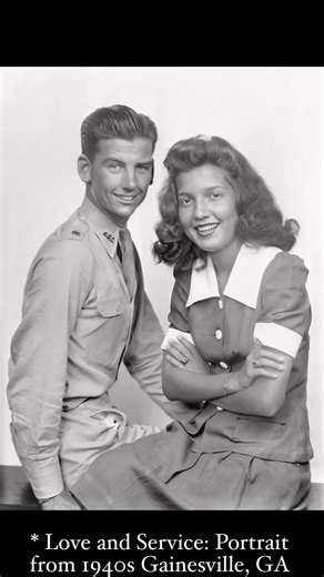 57K views · 1.3K reactions | This heartwarming colorized and animated photo, taken by Nathan C. White in Gainesville, Georgia, circa 1940s, captures a smiling young couple. The man appears to be in uniform, suggesting a time of service and dedication. #GainesvilleGA #GeorgiaHistory #1940s #VintageLove #AnimatedPortrait #WWII #MilitaryRomance #HistoricalPhotos #NathanCWhite | Memory Lane Photos | Facebook