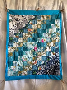 Hawaiian Print Patchwork Quilt | Lap Blanket | Baby Blanket | Mishap Edition - Etsy