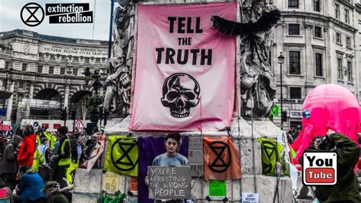 Extinction Rebellion London - what's going on there? Trafalgar Square - Sit down protest
