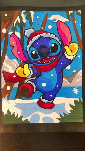 Coloriages Mystères Disney : Lilo et Stitch en Hiver