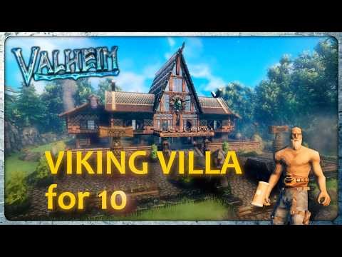 Viking Villa for 10 | Valheim Build | Multiplayer Base