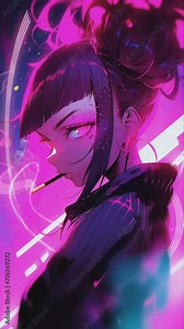 anime girl smoking cigarette