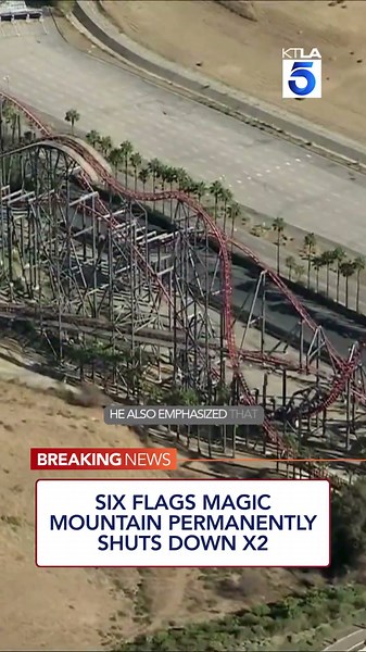 Six Flags Magic Mountain permanently shuts down X2