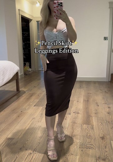 Pencil Skirt Leggings: Comfy Summer Outfit Ideas