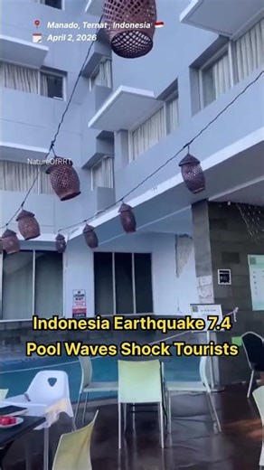 Indonesia Earthquake 7.4: Pool Waves Shock Tourists | Tsunami Alert Lifted