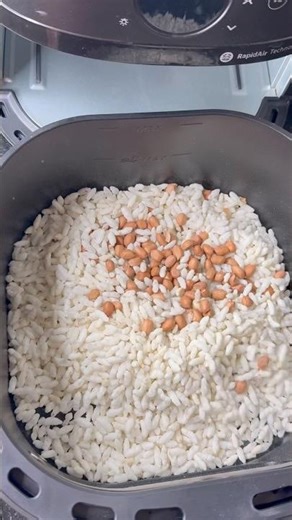 Healthy Air Fryer Murmura Recipe | Crispy Roasted Puffed Rice in Minutes | No Oil Snack #shorts