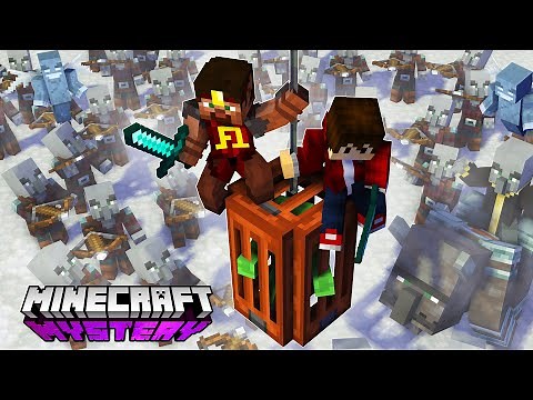 Minecraft Survival Pillager Raid 🔹 Minecraft Mystery #11
