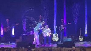 The lovely Linda wasn’t the only one to sing along — Ben was serenaded by the whole auditorium at Theatre Royal & Royal Concert Hall last night 😍 It was a superb evening — thank you all for joining us! See you in 2026 🕺🏻 #BenPortsmouth #ThisIsElvis #livemusic #elvis #ElvisPresley #elvispresleyfans #elvistribute #ontour | Ben Portsmouth and the Taking Care Of Elvis Band