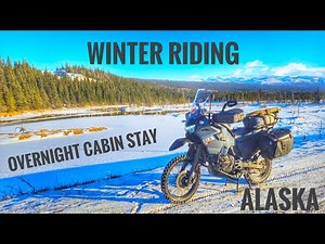 Winter Motorcycle Camping in Alaska – Icy Roads & a Remote Cabin!
