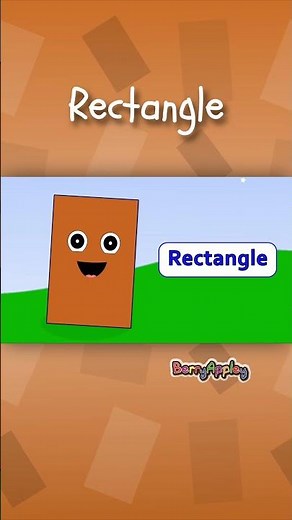Rectangle Shape Song | Learn Shapes | #Education #Shapes #Kids #English | BerryAppley
