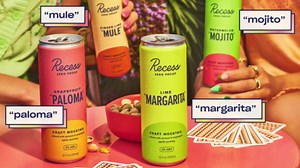 Recess Zero Proof Craft Mocktails, Alcohol Free Drinks, With Adaptogens, Non-Alcoholic Beverage Replacement, Mixer, Celebration, Party, (Sampler, 12oz, Pack of 12)