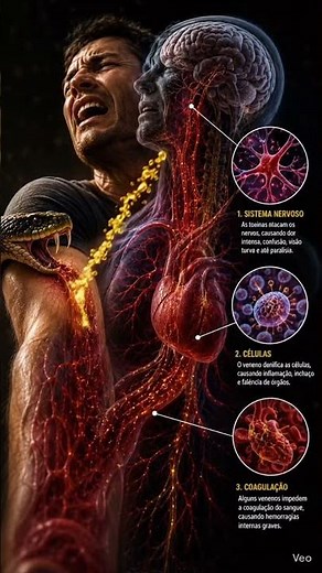 O QUE O VENENO DA COBRA FAZ NO SEU CORPO? 🐍😳