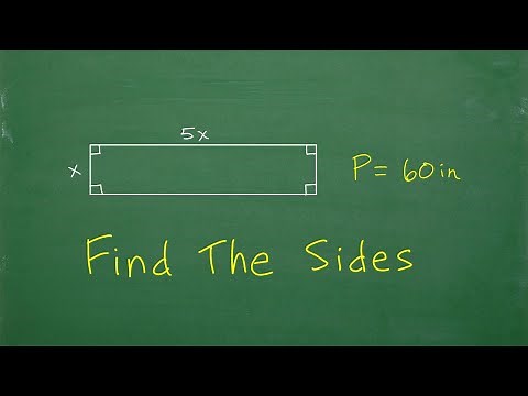 The Perimeter is 60 in – Find the measure of all sides