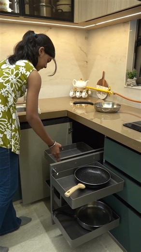 You wan’t Believe This is Kitchen Corner unit✨😍#trending #kitchen #youtubeshorts #kitchendesign