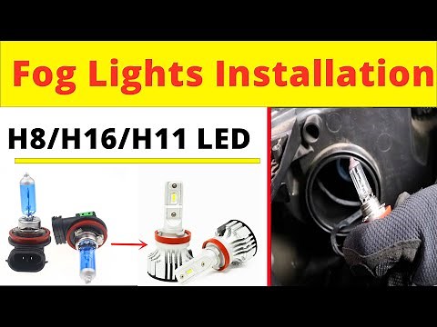 How to Install Replace Change Remove H8 H16 H11 LED Fog Lights Bulbs