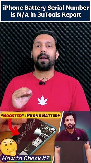 iPhone Battery Serial Number N/A in 3uTools Report