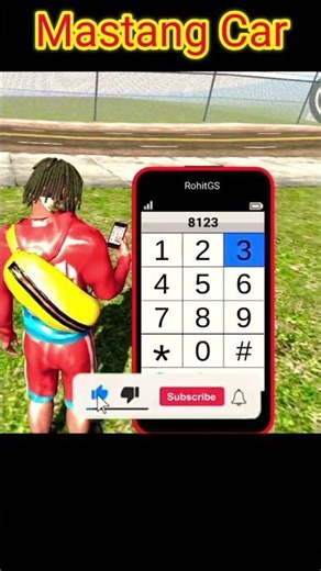 indian bike driving 3d game Mastang car white colour #indianbikedriving3d #gameshorts