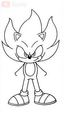 How to draw Fire Sonic | very easy