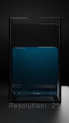 water simulation up to 128 resolution #3danimation #simulation #physics #simulation #blender