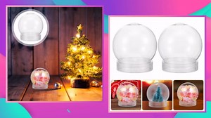 DIY Snow Globes 10pcs Clear Plastic Globe with Screw Off Cap Globe Jar for DIY Crafts Home Decoration Display Plant.