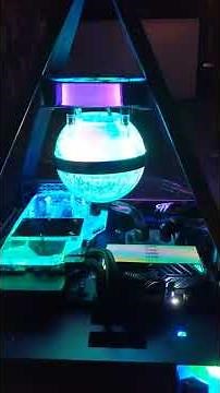 Azza pyramid custom hard-line open loop water cooled system with alphacool eisball.