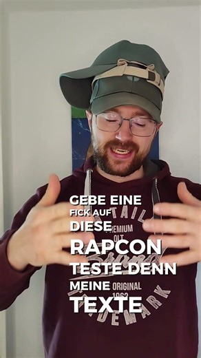 Mit 3 Kappen kommt Acapella besser. #rap #deutschrap #hiphop #music Song Feuer und Glut auf Spotify!