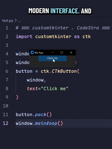 Python custom tkinter widgets