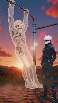 Gojo trains you to do pull-ups for 30 days 😱 #dr jhataka302 #shorts