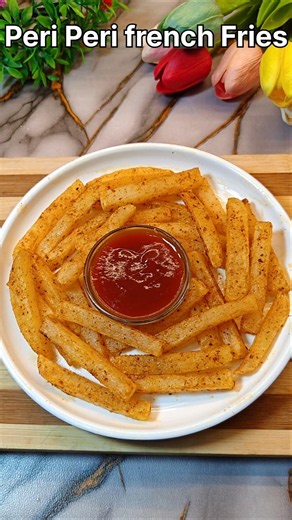 Recipe of Peri Peri french Fries #shorts #viral #frenchfries #snacks
