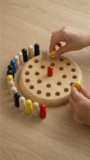 Wooden Memory Chess Game 🧠 Fun Brain Training for Kids!