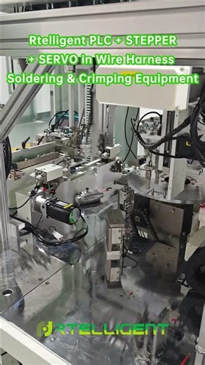 Rtelligent PLC + STEPPER+ SERVO in Wire Harness Soldering & Crimping Equipment