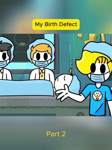 My Birth Defect-P2#fyp #animation #foryoupage #tiktok #meme